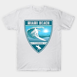 Surf Miami Beach Florida T-Shirt